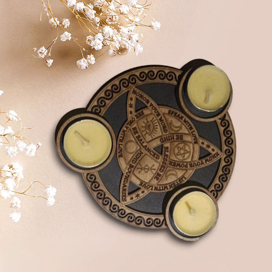 Base para velas Madre, Hija y Abuela
